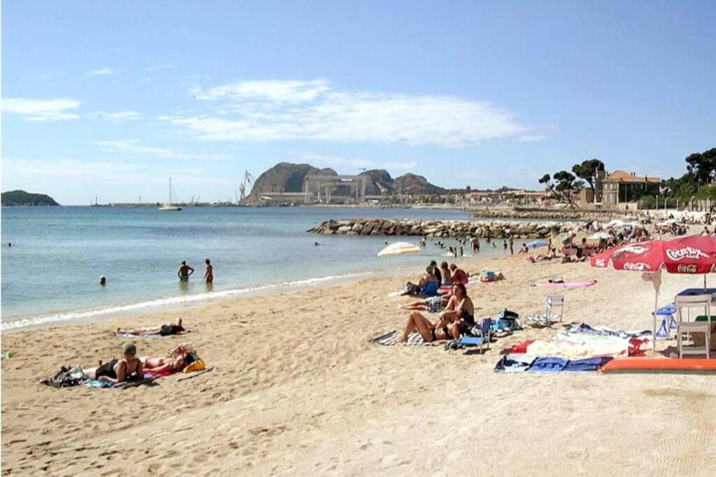 Blue Summer Vibes Mini Studio For Two, Ac, Parking, Beach At 50M, Spa Access -2 La Ciotat Eksteriør bilde