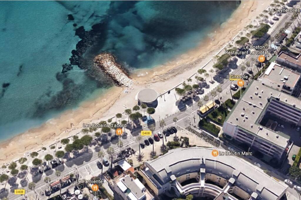 Blue Summer Vibes Mini Studio For Two, Ac, Parking, Beach At 50M, Spa Access -2 La Ciotat Eksteriør bilde